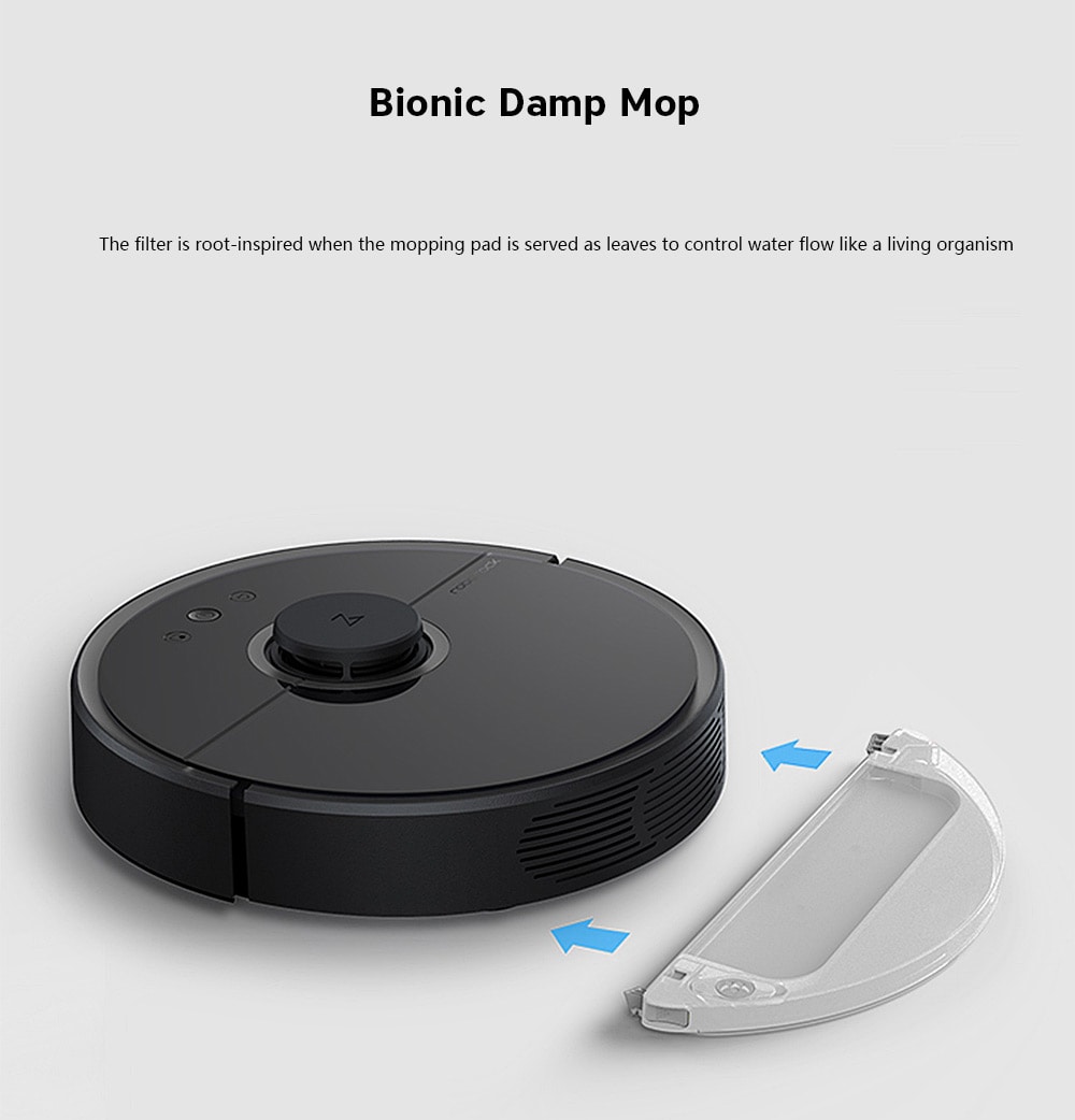 Roborock S55 Smart Vacuum Cleaner Intelligent Sensor System Path Planning- Black EU Plug