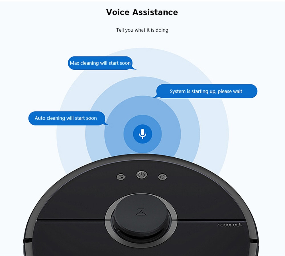 Roborock S55 Smart Vacuum Cleaner Intelligent Sensor System Path Planning- Black EU Plug