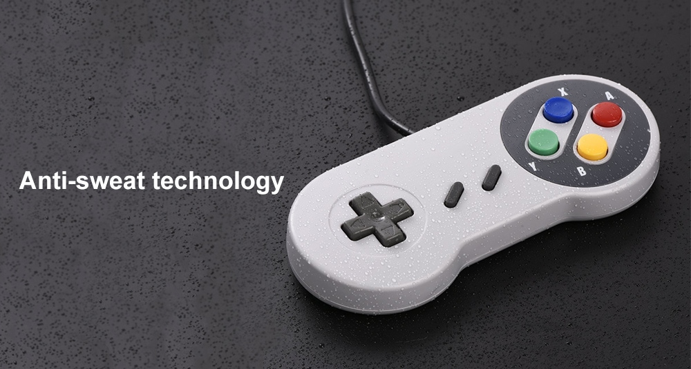 Game Controller for Super SNES USB Classic Gamepad- Gray