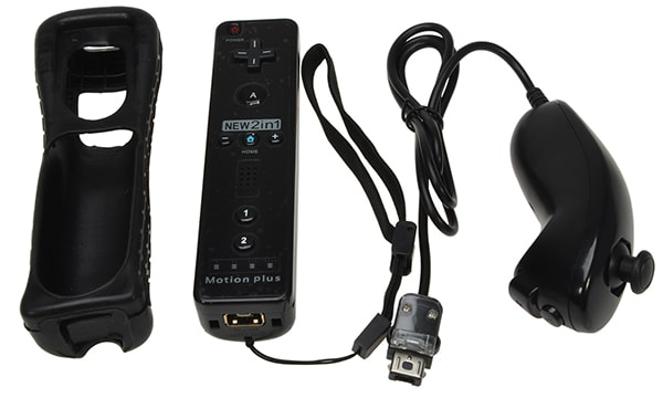 Hot Selling Remote Controller Built in Motion Plus Nunchuck for Nintendo Wii Game- Black