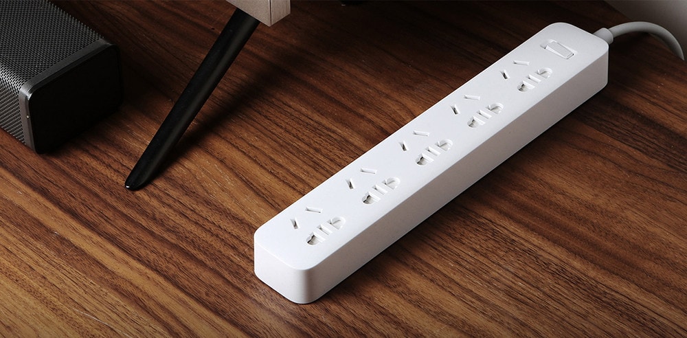 Original Xiaomi Mi Charging Power Strip 5 Outlet- White