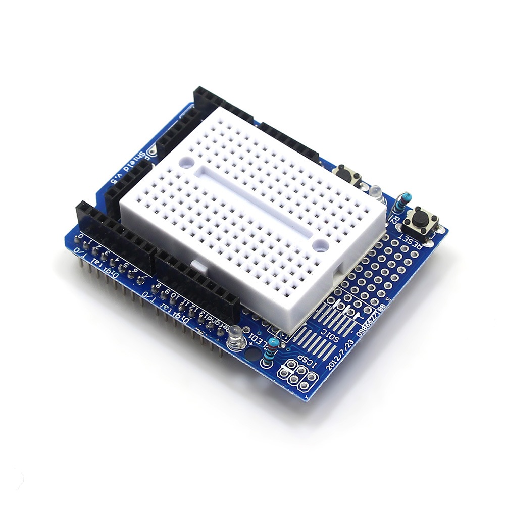 Protoshield Expansion Module with Mini Bread Board for Arduino- Blue