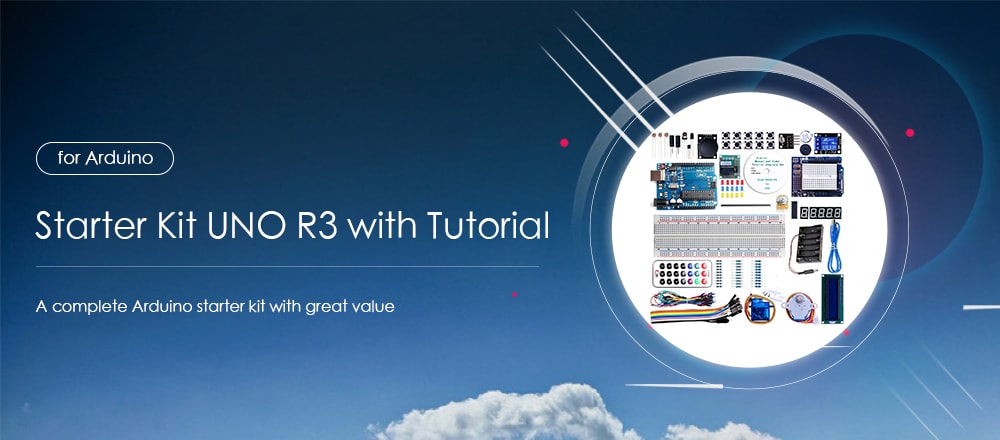 UNO R3 Project Advanced Starter Kit with Tutorial for Arduino- Multi