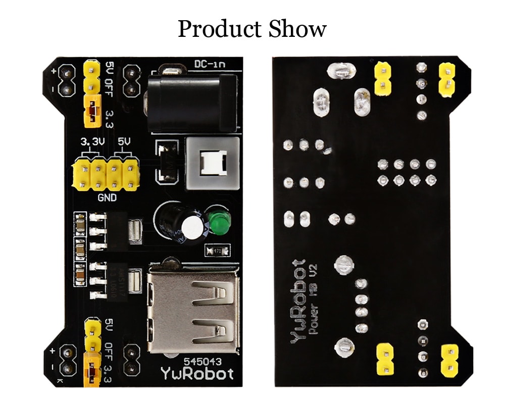 TB - 00013 DIY Kit 830 Hole Breadboard + Power Supply Module + 65 Jump Wires- Colormix