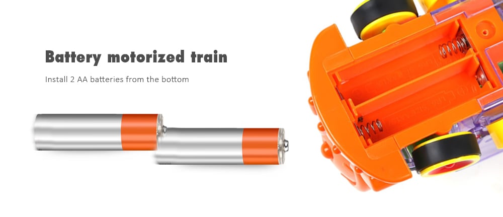 Dominoes Block Train Toy- Multi