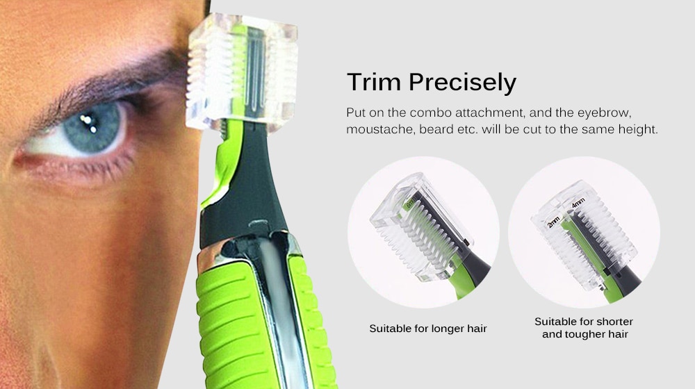 New Magic Max Personal Trimmer Multifunctional Hair Remover for Men- Green