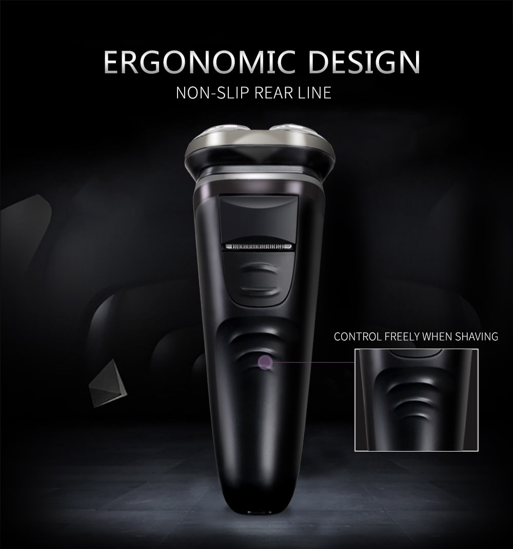 YOURS Three Blade Electric Shaver Rechargeable Razor Man Purple T76- Violet