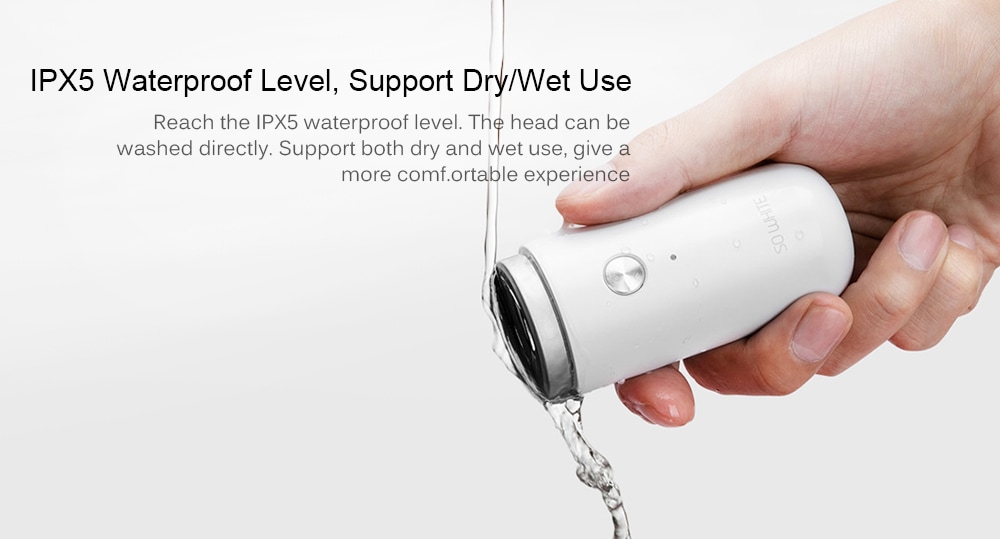 SO WHITE ED1 Mini Pocket Deep Clean Long Duration Electric Shaver from Xiaomi youpin- White