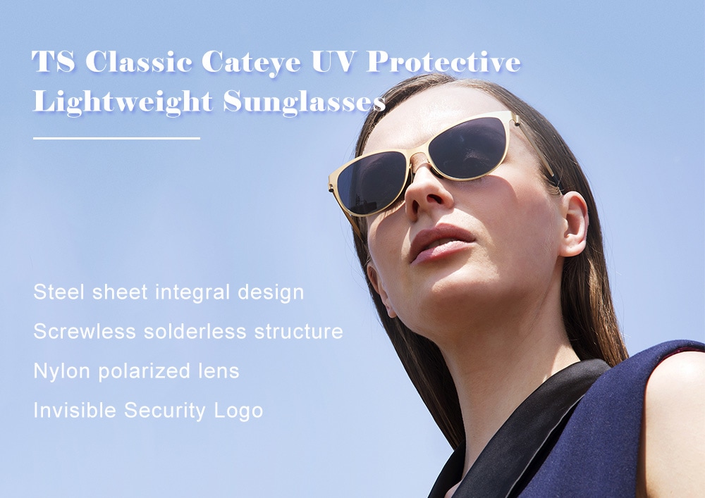 TS Classic Cateye UV Protective Sunglasses from Xiaomi Mijia- Black