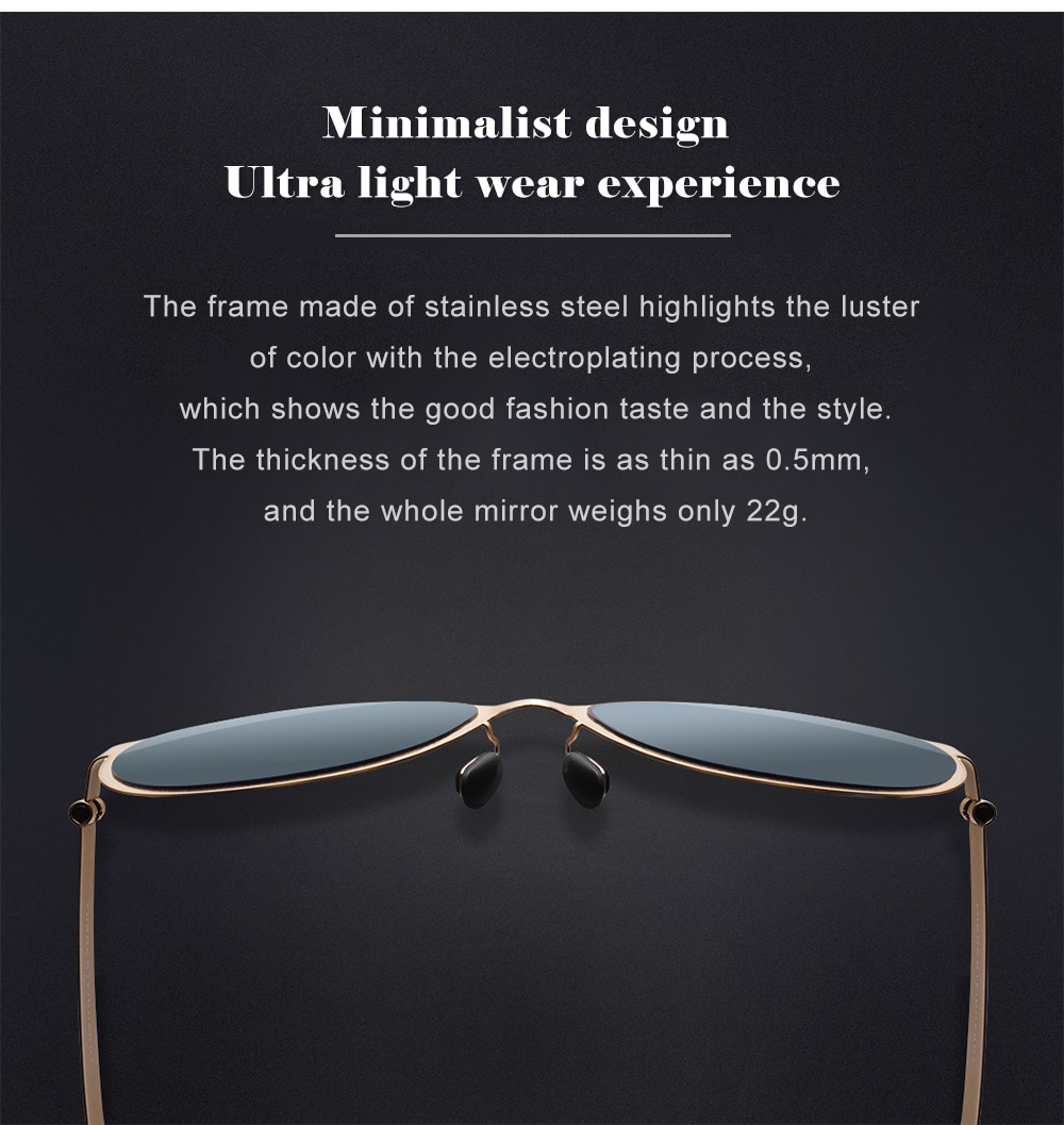 TS Classic Cateye UV Protective Sunglasses from Xiaomi Mijia- Black