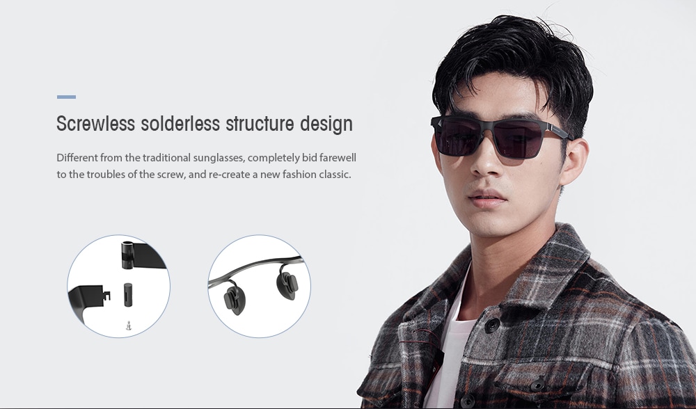 TS Pilot Style UV Protective Sunglasses from Xiaomi Mijia- Black