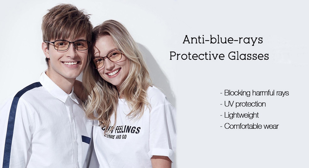 Lightweight UV protection Anti-blue-rays Protective Glasses for Couple- Red