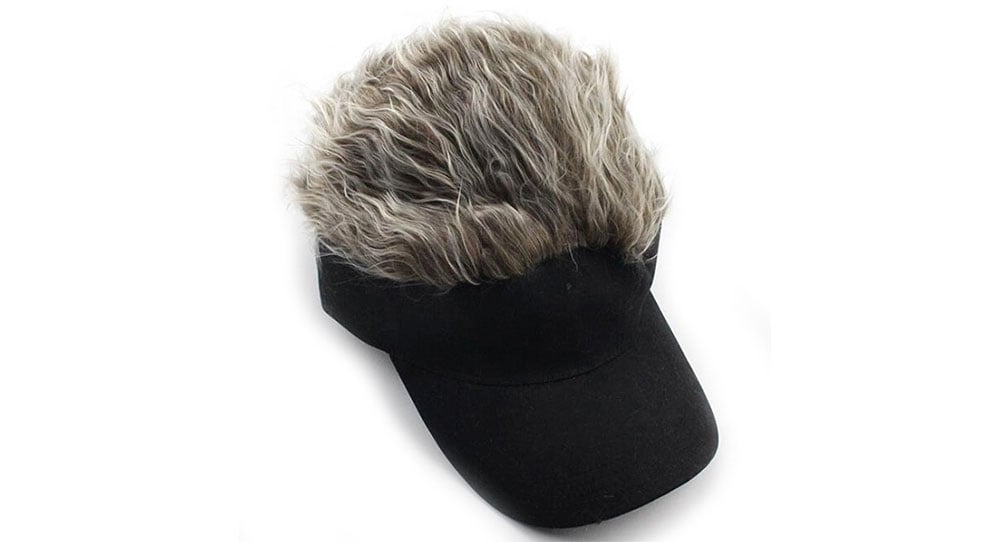 Fashion Wig Decoration Golf Baseball Cap- Dark Gray