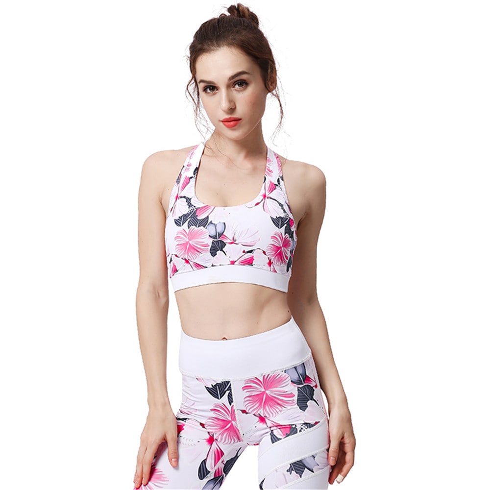 Women Yoga Sports Set Gym Clothes Pants Sports Suit- Multi 1 set