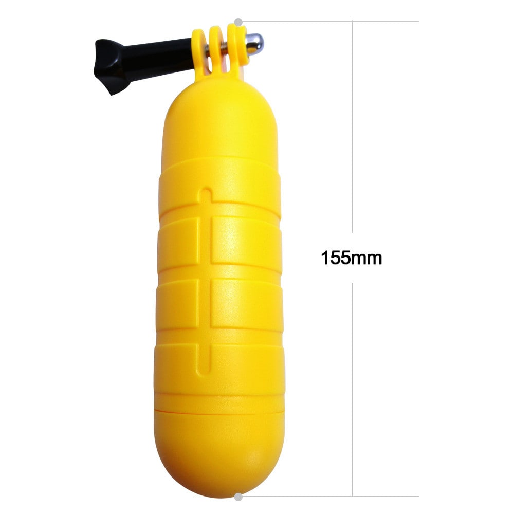 Shoot Handheld Float Bobber Grip Monopod for Gopro Hero 6 5 4 3 Session Xiaomi Yi 4K SJCAM SJ4000 Camera Selfie Mount- Yellow