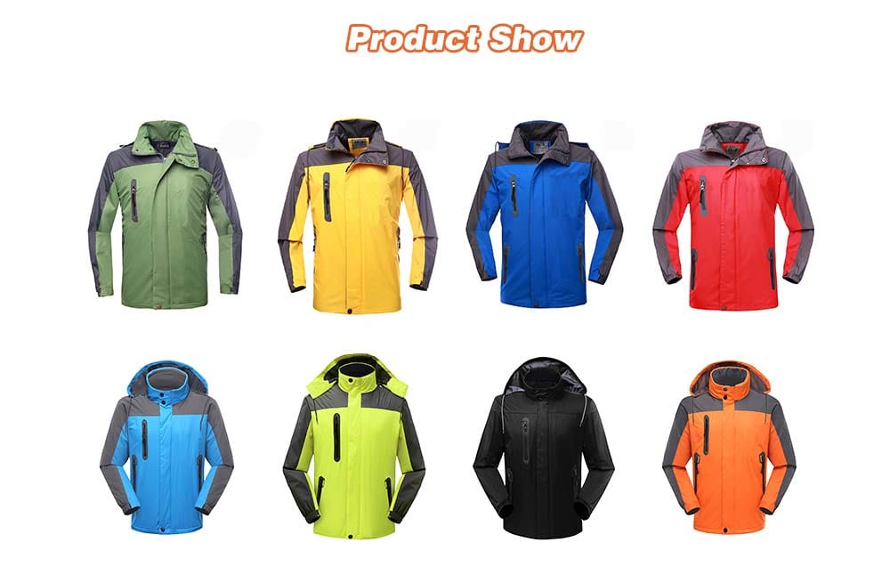 Stylish Breathable Waterproof Windbreak Hooded Sports Jacket for Men- Orange L