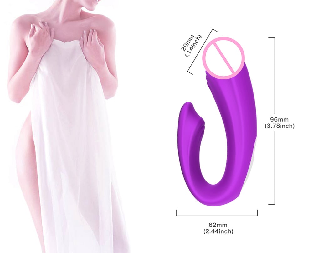 SHD - S111 - 2 Clitoral Stimulator Wireless Remote Vibrator- Purple