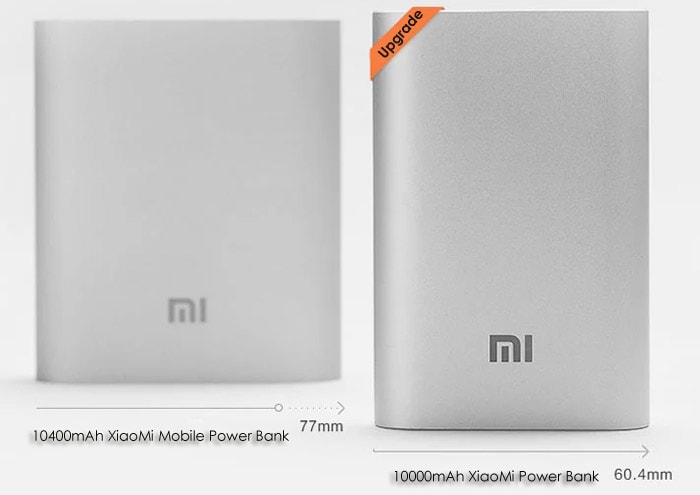 Original Xiaomi Pocket 10000mAh Mobile Power Bank High Capacity Portable Charger- Silver