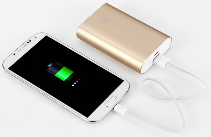 Original Xiaomi Pocket 10000mAh Mobile Power Bank High Capacity Portable Charger- Silver