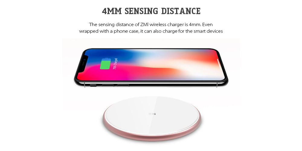 ZMI WTX10 Wireless Charger Multi-protocol Fast Charging Smart Identification Aluminum Alloy Shell ( Xiaomi Ecosystem Product )- White Single charger