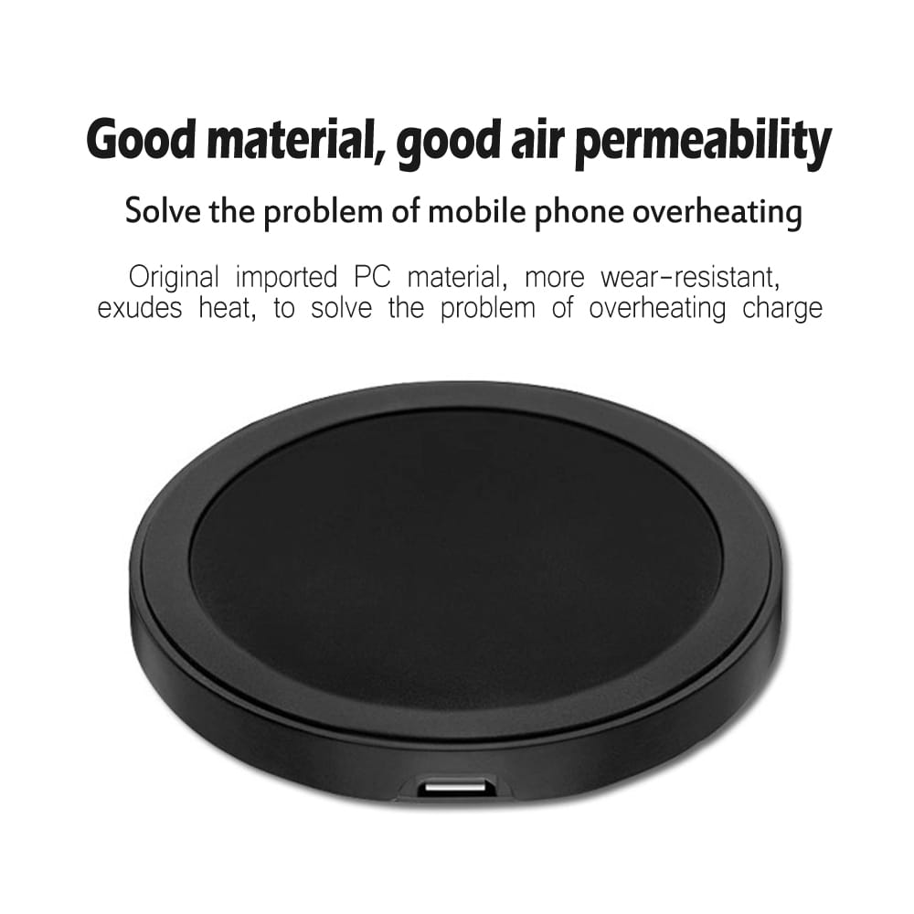 QI Standard Smart Phone Wireless Charger- Black