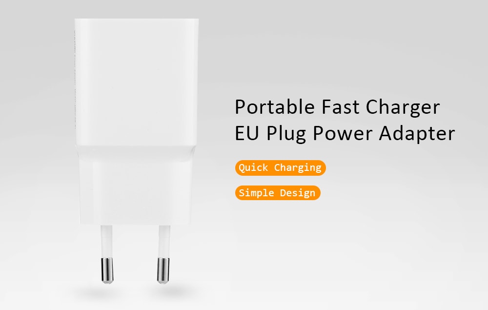 Original Xiaomi ABS Portable Fast Power Adapter- White