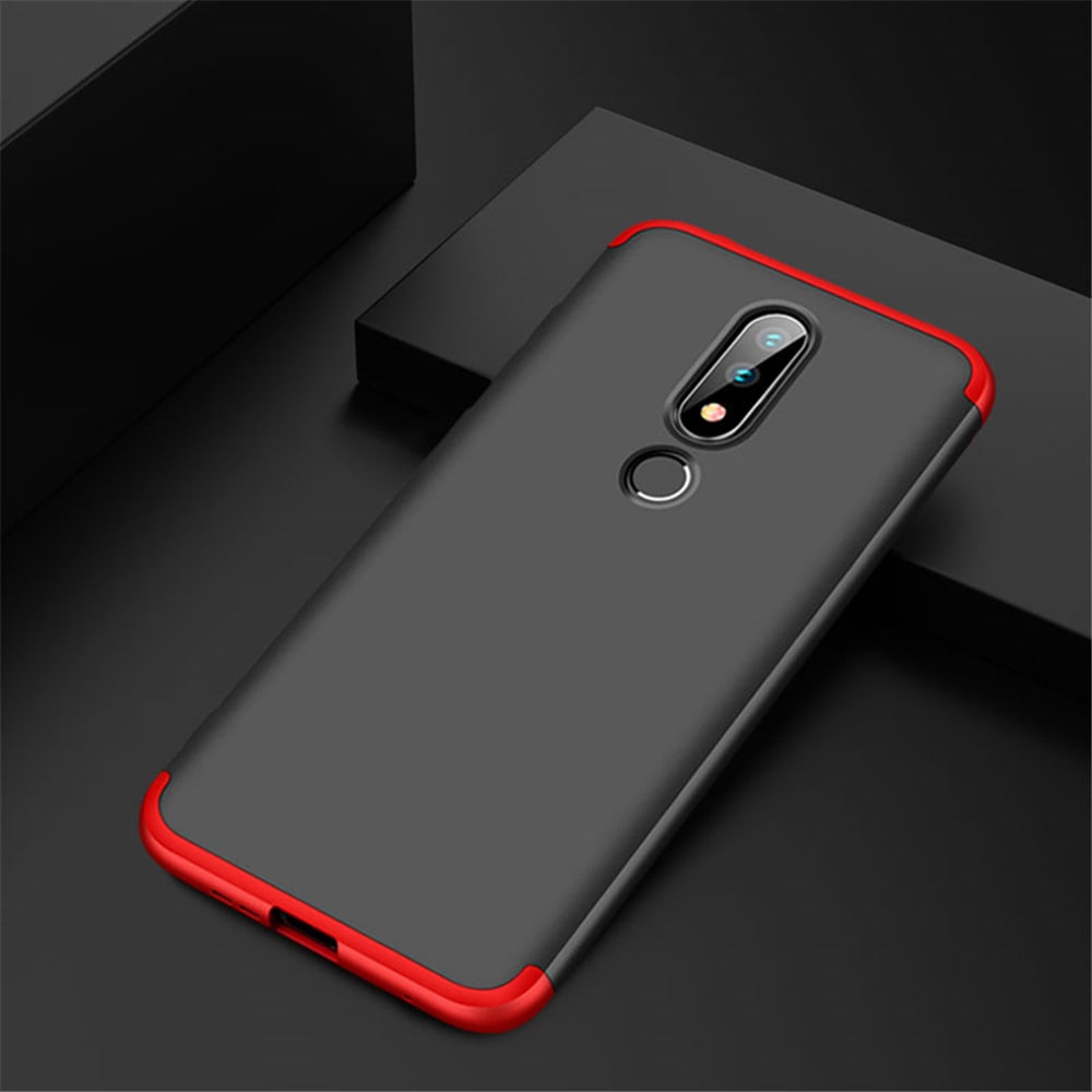 Shockproof Ultra-thin Full Body Cover Solid Hard Case for Nokia X6- Multi-D