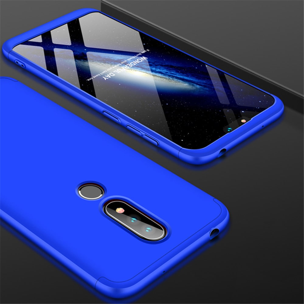 Shockproof Ultra-thin Full Body Cover Solid Hard Case for Nokia X6- Multi-D