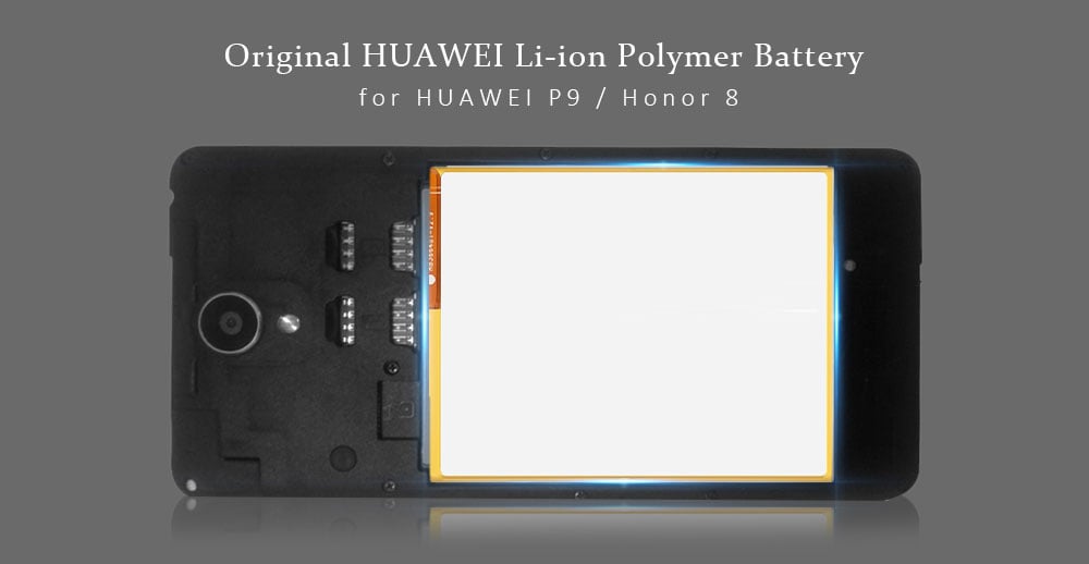 Original HUAWEI  Lithium Ion Polymer Battery for HUAWEI P9 / Honor 8- Goldenrod