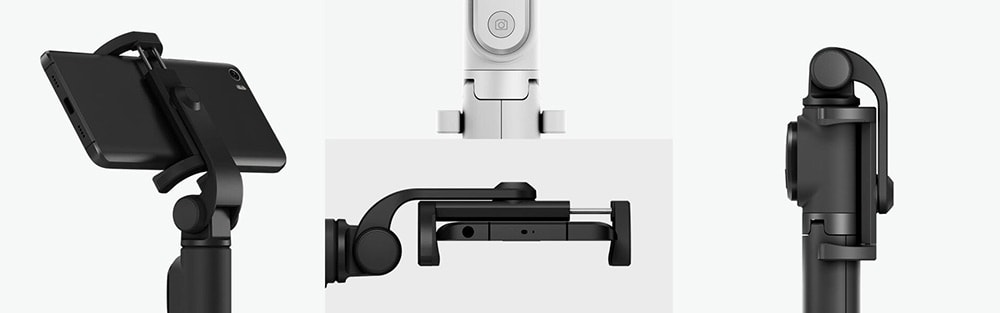 Xiaomi Tripod Mount Holder Selfie Stick Wireless Bluetooth 3.0 Remote Control- Gray