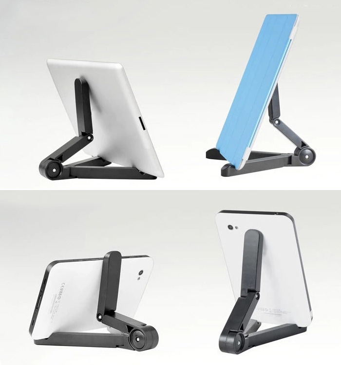 Portable Android Tablet Holder Fold-up Stand for 7 - 10 inch Tablet PC- Black