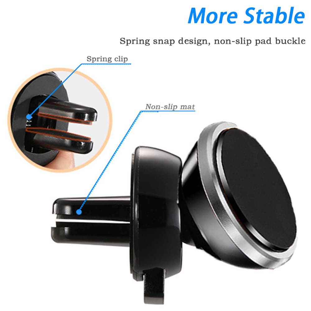 Simple 360 Degree Rotating Car Phone Holder- Crystal Blue