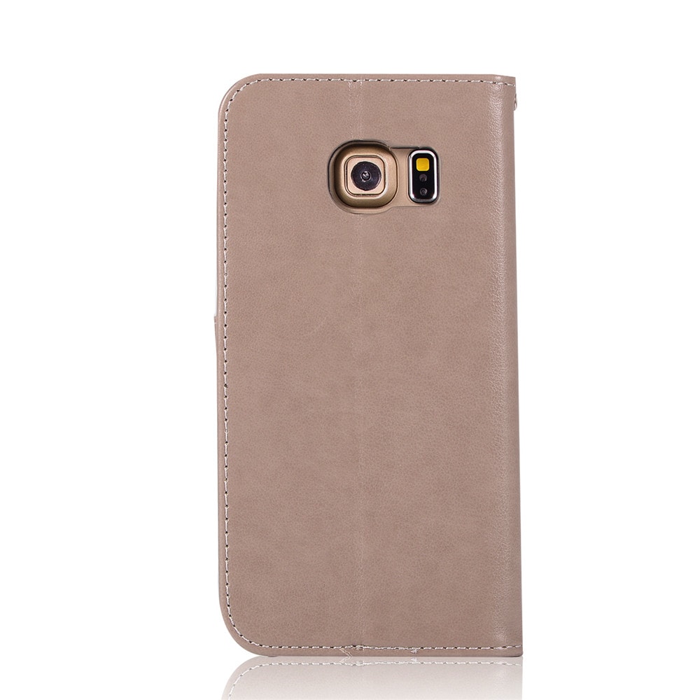 Owl Campanula Fashion Wallet Cover For Samsung Galaxy S7 Edge Phone Bag With Stand PU Extravagant Flip Leather Case- Brown