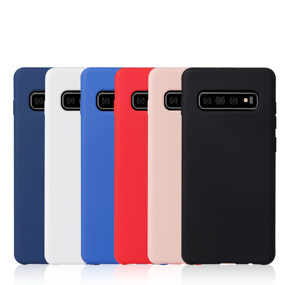 Silicone Protective Cover Case for Samsung Galaxy S10 Plus- Pink