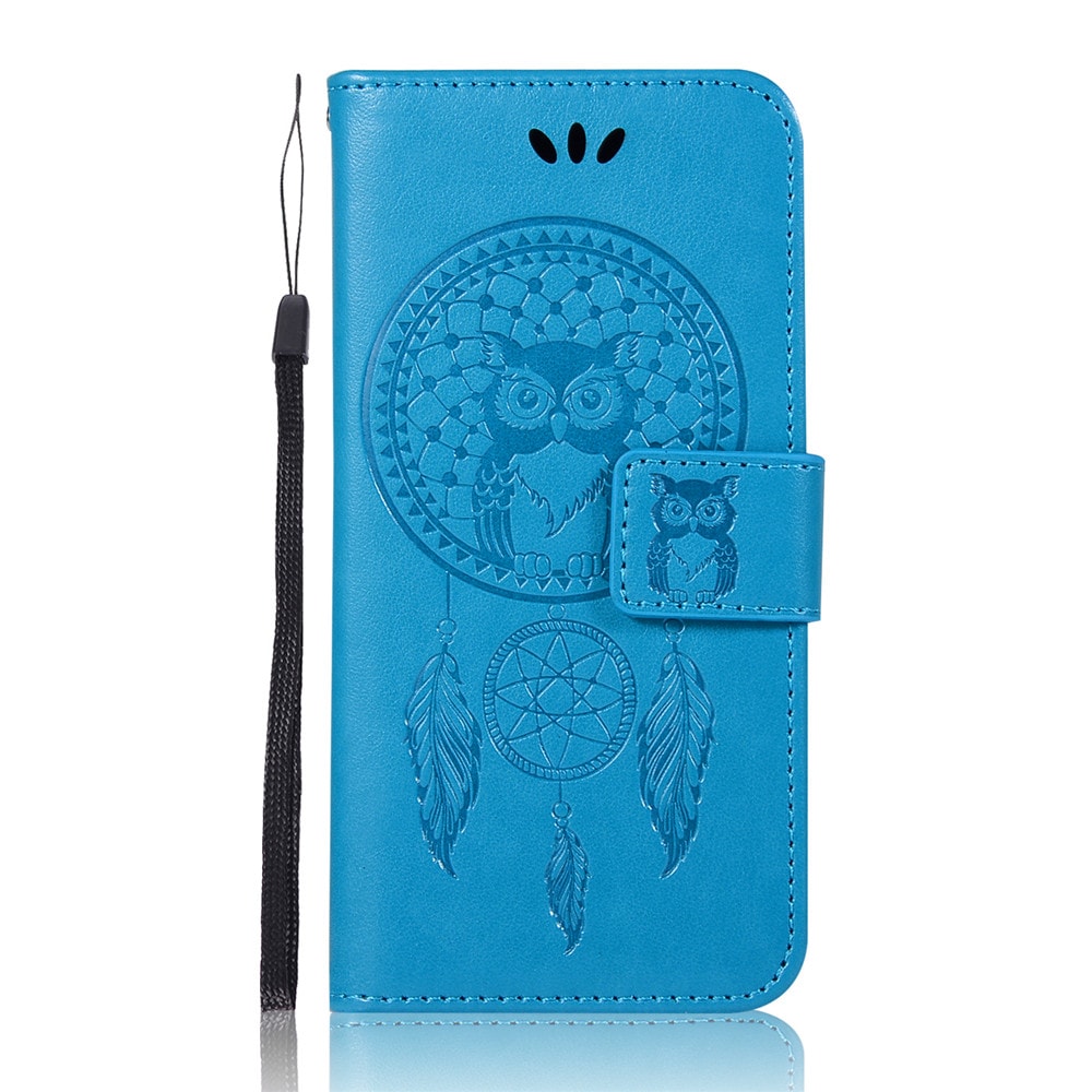 Owl Campanula Fashion Wallet Cover For Samsung Galaxy A5 2016 A510 Phone Bag With Stand PU Extravagant Flip Leather Case- Brown