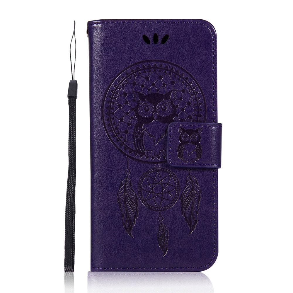 Owl Campanula Fashion Wallet Cover For Samsung Galaxy A5 2016 A510 Phone Bag With Stand PU Extravagant Flip Leather Case- Brown