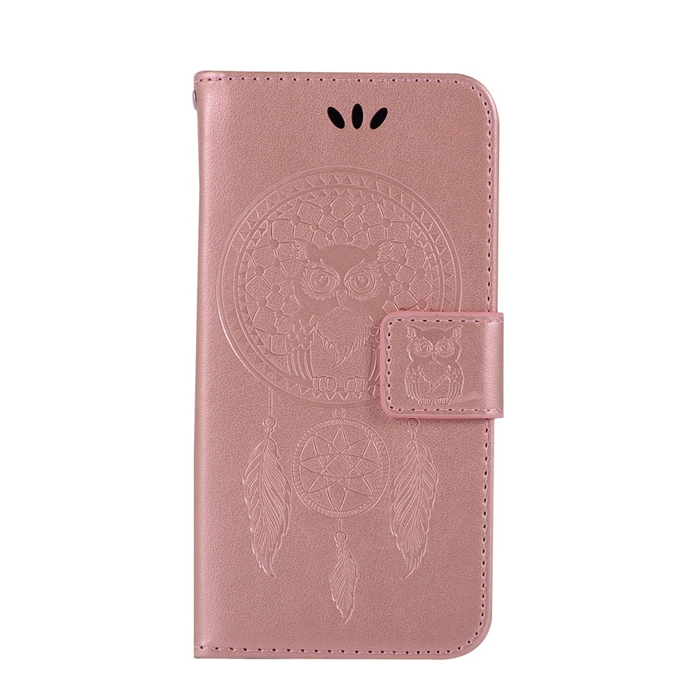 Owl Campanula Fashion Wallet Cover For Samsung Galaxy A5 2017 A520 Phone Bag With Stand PU Extravagant Flip Leather Case- Black