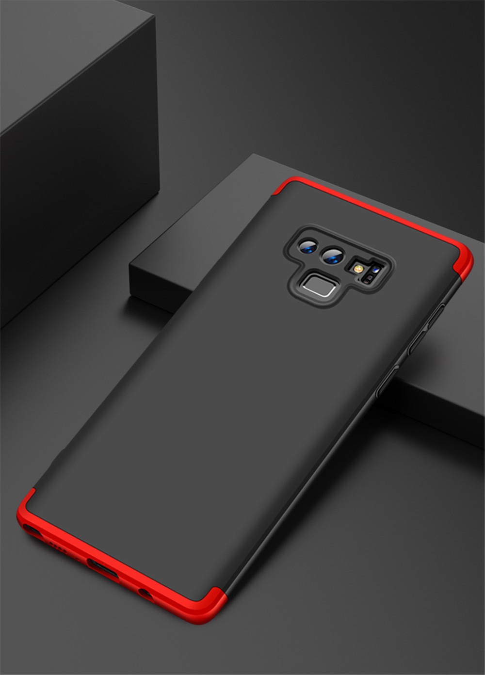 Shockproof Ultra-thin Full Body Cover Solid Hard Case for Samsung Galaxy Note 9- Multi-A