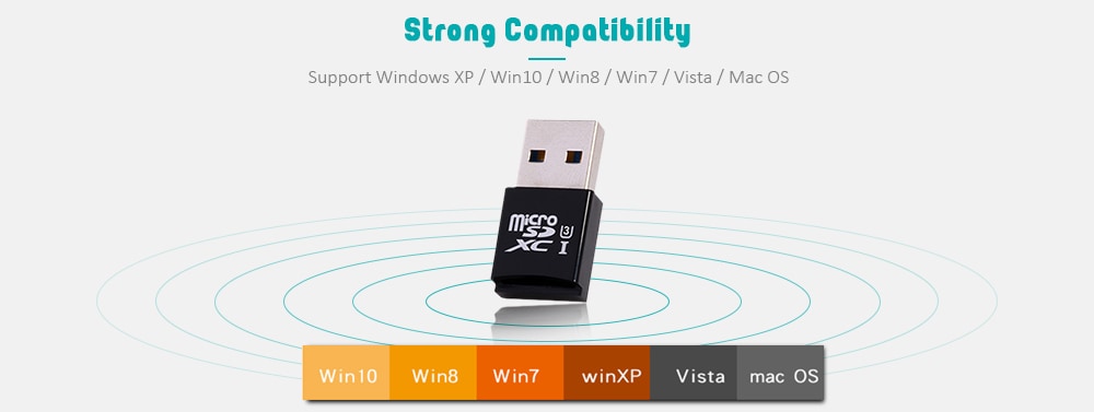 USB 3.0 Micro SDXC Memory Card Reader- Black