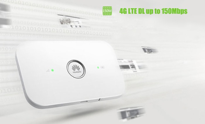 Original HUAWEI E5573s - 856  4G Mobile WiFi Router LTE Cat4 150Mbps Support Double External Antenna Port- White