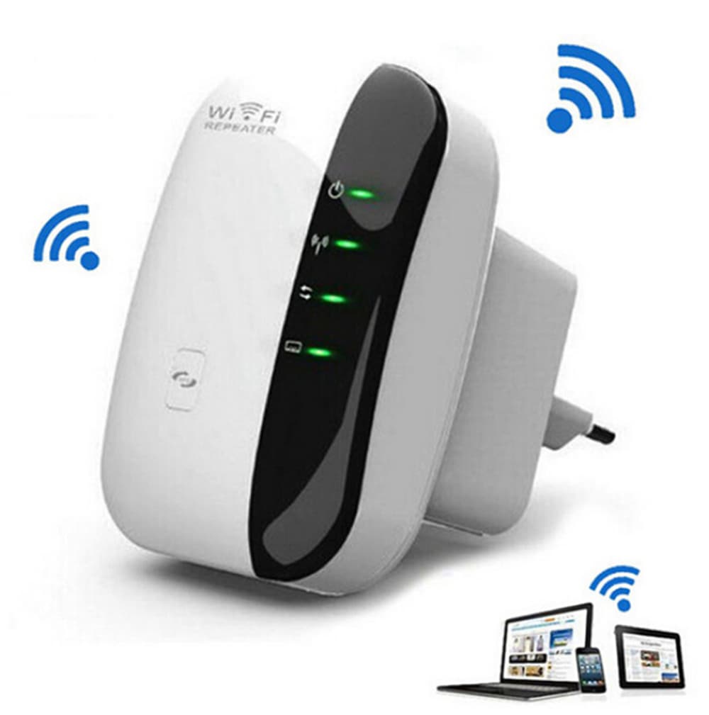 Wireless Router Wireless Signal Amplification Repeater 300M- White US Plug (3-pin)