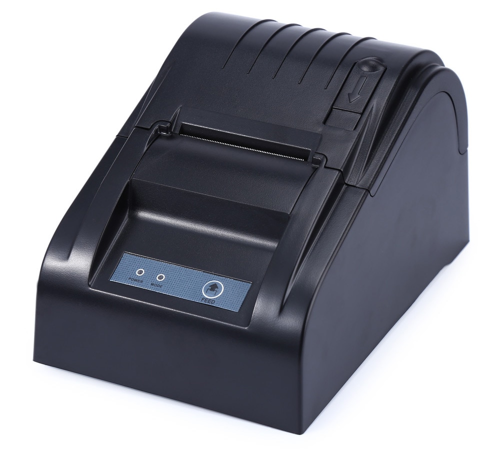 ZJ - 5890T 58mm USB Thermal Receipt Printer- Black EU Plug