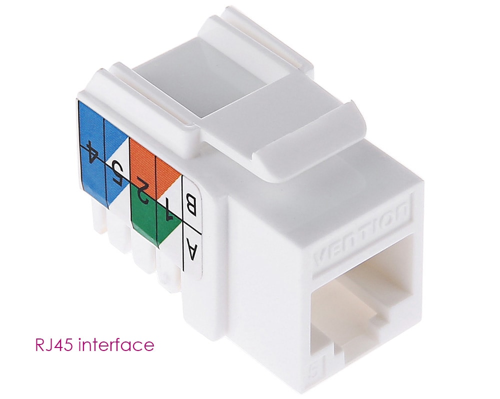 Vention VDD - B05 - W Category 5E Unshielded High-speed Transmission Ethernet Module- White