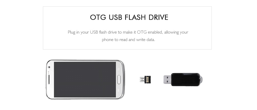 USB to Micro USB Male OTG Adapter Compatible with USB Disk / Phone / Tablet - Silver