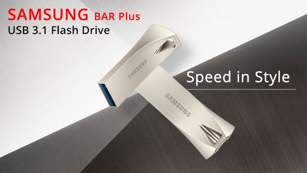 Samsung MUF - 32BE3 / AM USB 3.1 Flash Drive Bar Plus 200MB/s Read 32GB- Silver 32GB