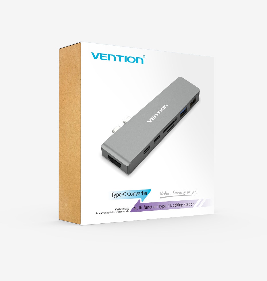 Vention CMHH0 Multifunctional Converter for Macbook Pro- Gray