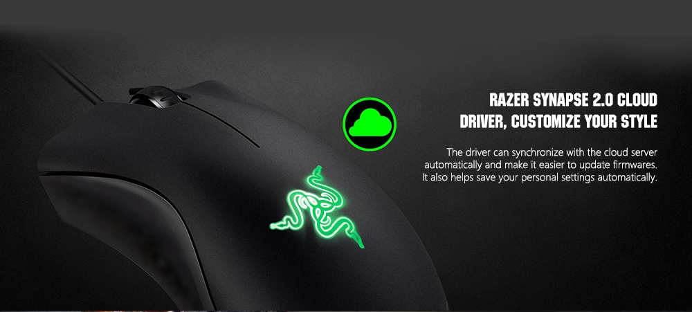 Razer RZ01 - 0085 DeathAdder 1800DPI Essential Ergonomic Gaming Mouse- Black