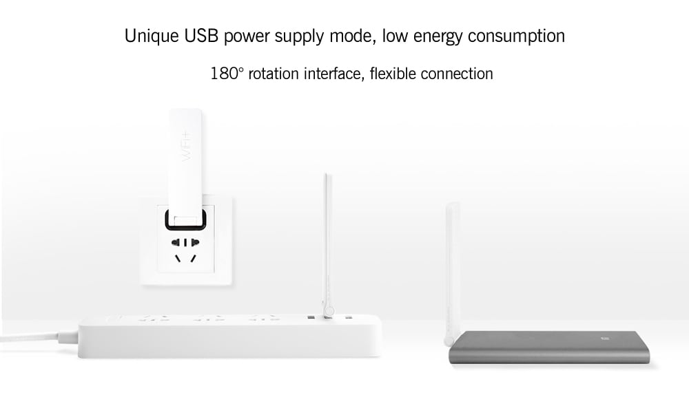 Original Xiaomi Mi WiFi 300M Amplifier 2 Expander for Mi Router- White CHINESE VERSION