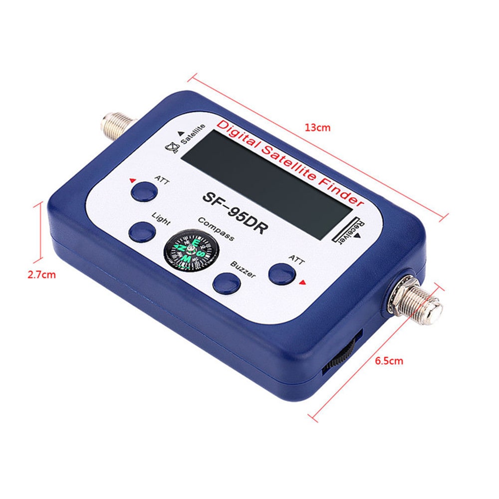 SF-95DR Digital Satellite Signal Meter Finder Directv Dish with Compass- Blue