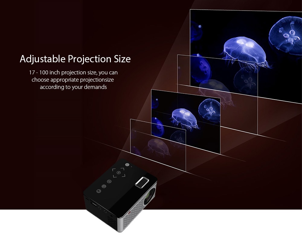 T200 LCD Home Theater Projector 320 x 240P USB / TF / HDMI / AV- Black US Plug